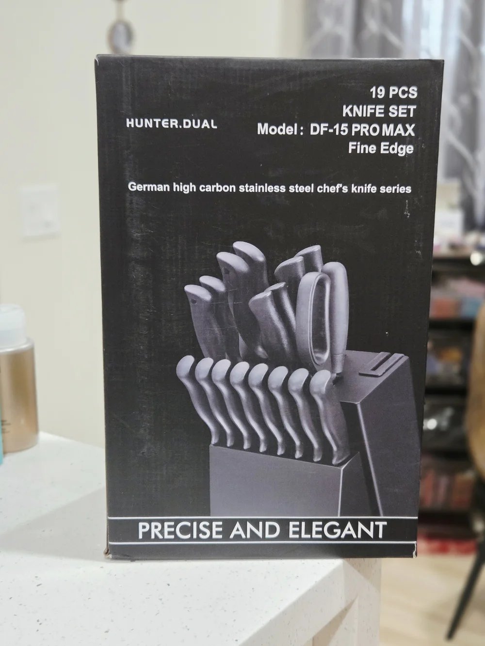 Hunter DF-15 PRO MAX 19-Piece Knife Set - Black